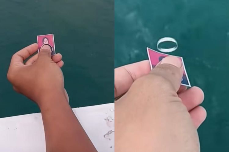 Terombang-ambing di Lautan Cinta: Pria Ini Buang Cincin dan Foto Kekasih ke Laut, dengan Alasan Putus Karena LDR