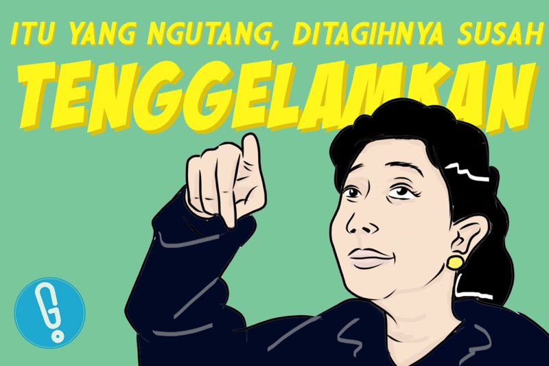 Ilustrasi Generasi Z Suka Ngutang.