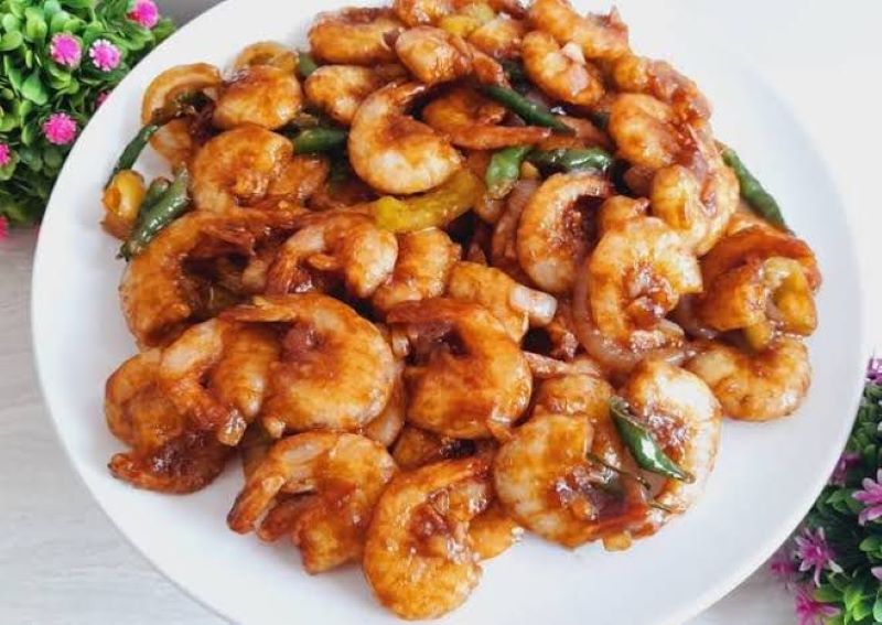 Udang Krispi Saus Tiram, Yummy...