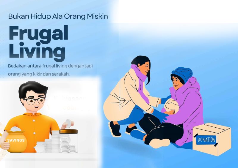 Ilustrasi Frugal Living.