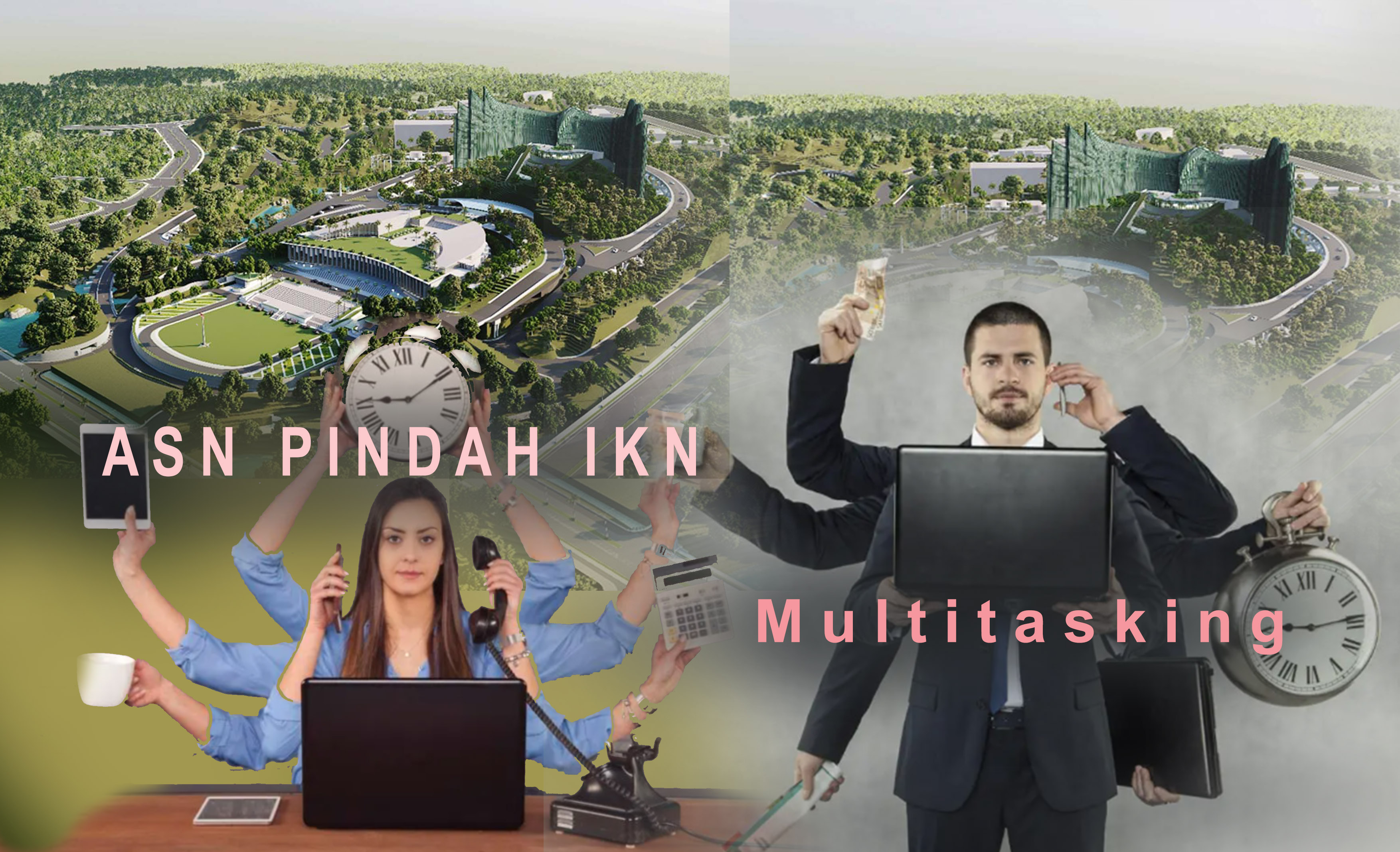 Ilustrasi ASN Pindah IKN.