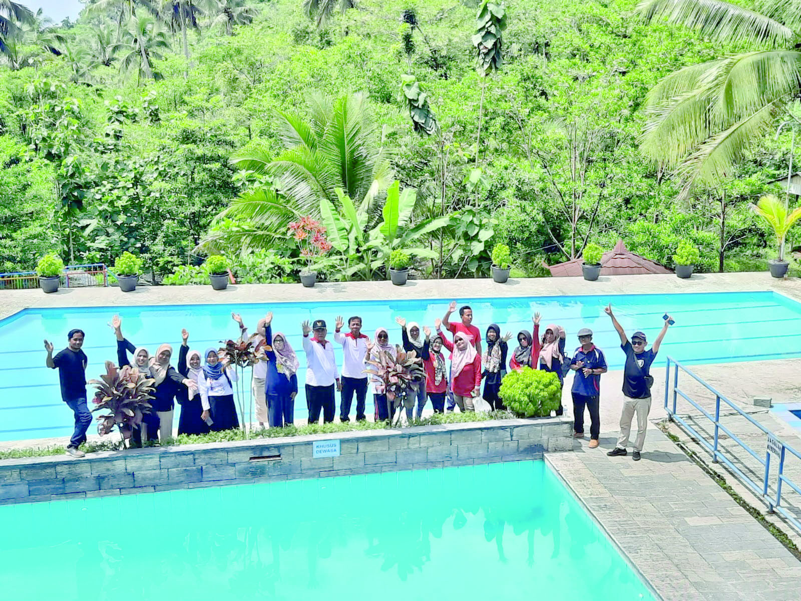 AIR PEGUNUNGAN: Desa Penusupan, Kecamatan Sruweng memiliki daya tarik wisata berupa kolam renang air alami pengunungan