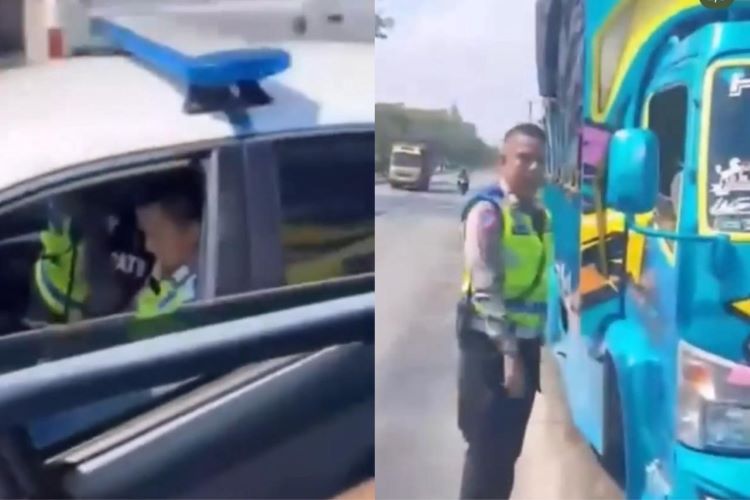 Kejar-Kejaran Dramatis Truk Overload dengan Mobil PJR di Jalan Soekarno-Hatta Kendal, Truk Overload Tolak Berhenti!