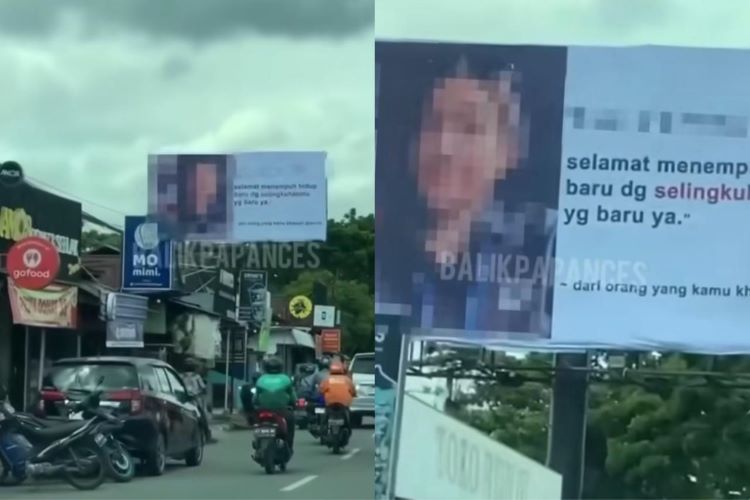 Wanita ini Buat Billboard Raksasa Untuk Ucapkan