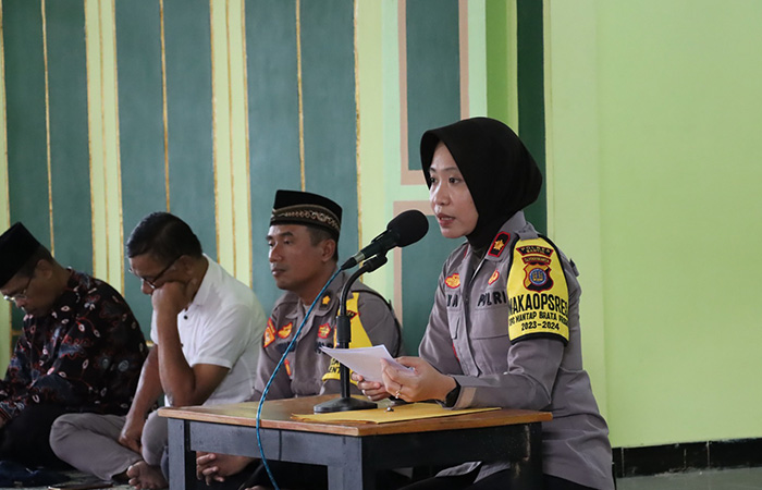 BEKALI DOA: Doa bersama agar Pemilu 2024 aman dan damai di Masjid Baitun Nikmah, Mapolres Bantul.Polres Bantul&nbsp;