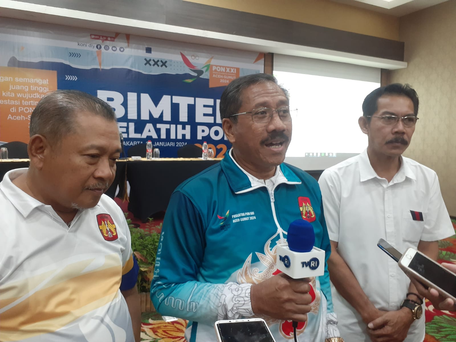 SEMANGAT: Ketua Umum KONI DIJ, Djoko Pekik Irianto.