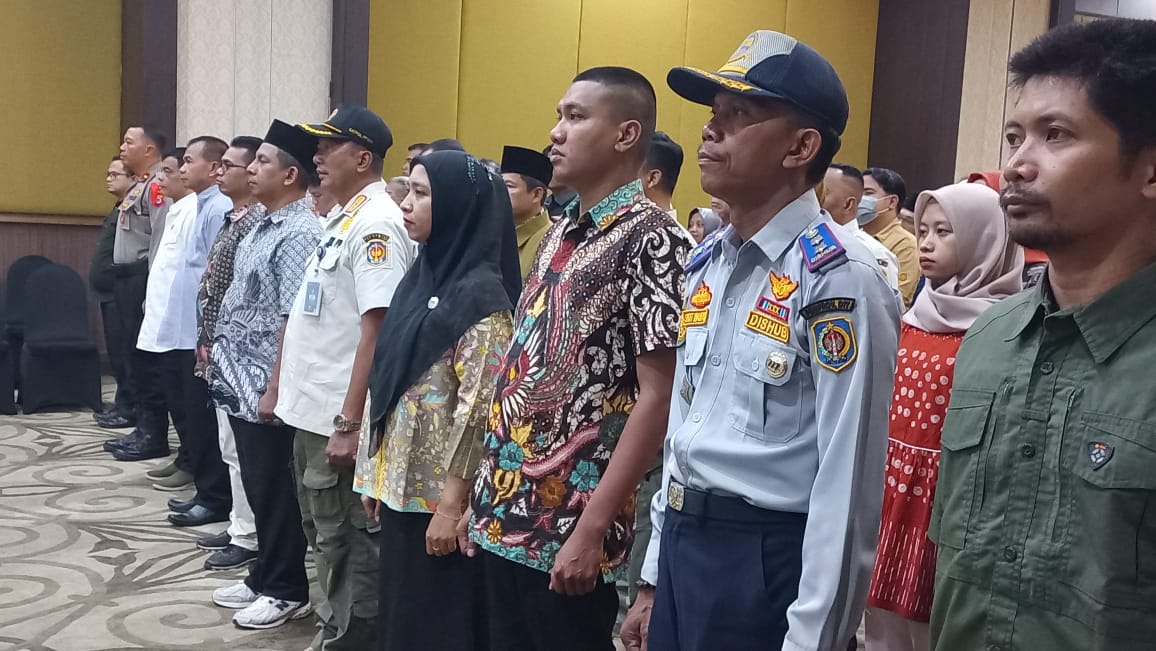 SIAP TUGAS: Apel Siaga Pengawasan Masa Tenang Pemilu 2024 di The Alana Hotel and Conference Centre Kota Jogja Jumat (9/2).