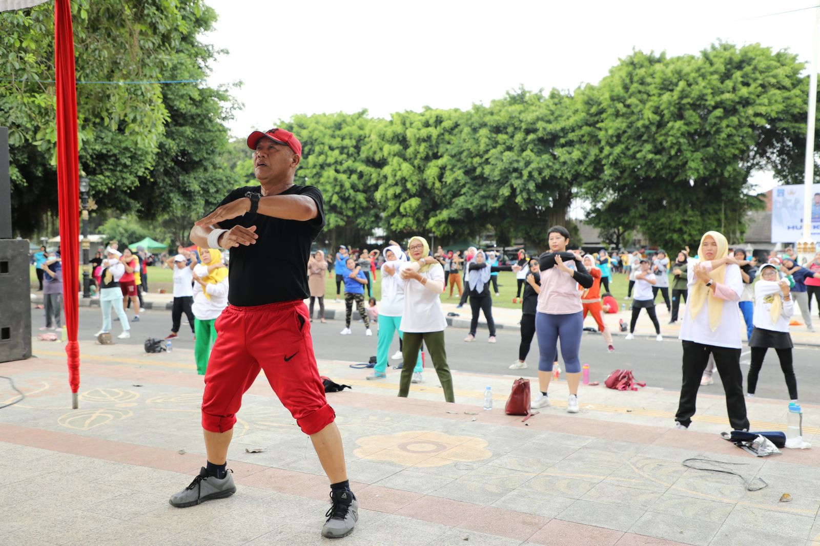 SEHAT: Kegiatan Car Free Day yang dilaksanakan di Lapangan Pemda Sleman beberapa waktu lalu.