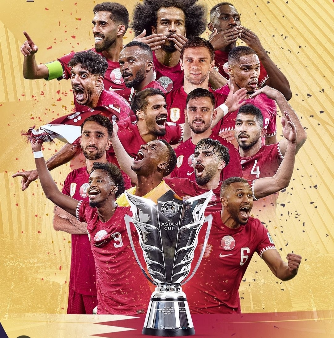 Qatar keluar sebagai juara Piala Asia 2023 uai taklukkan Yordania 3-1 di partai final (ig qatar2023)