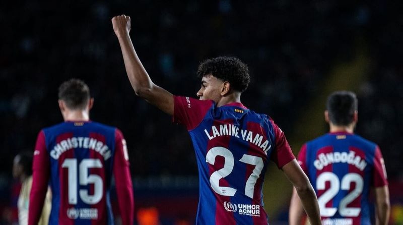 Lamine Yamal cetak brace dan selamatkan Barcelona dari kekalahan yang memalukan dari Granada (ig fcbarcelona)