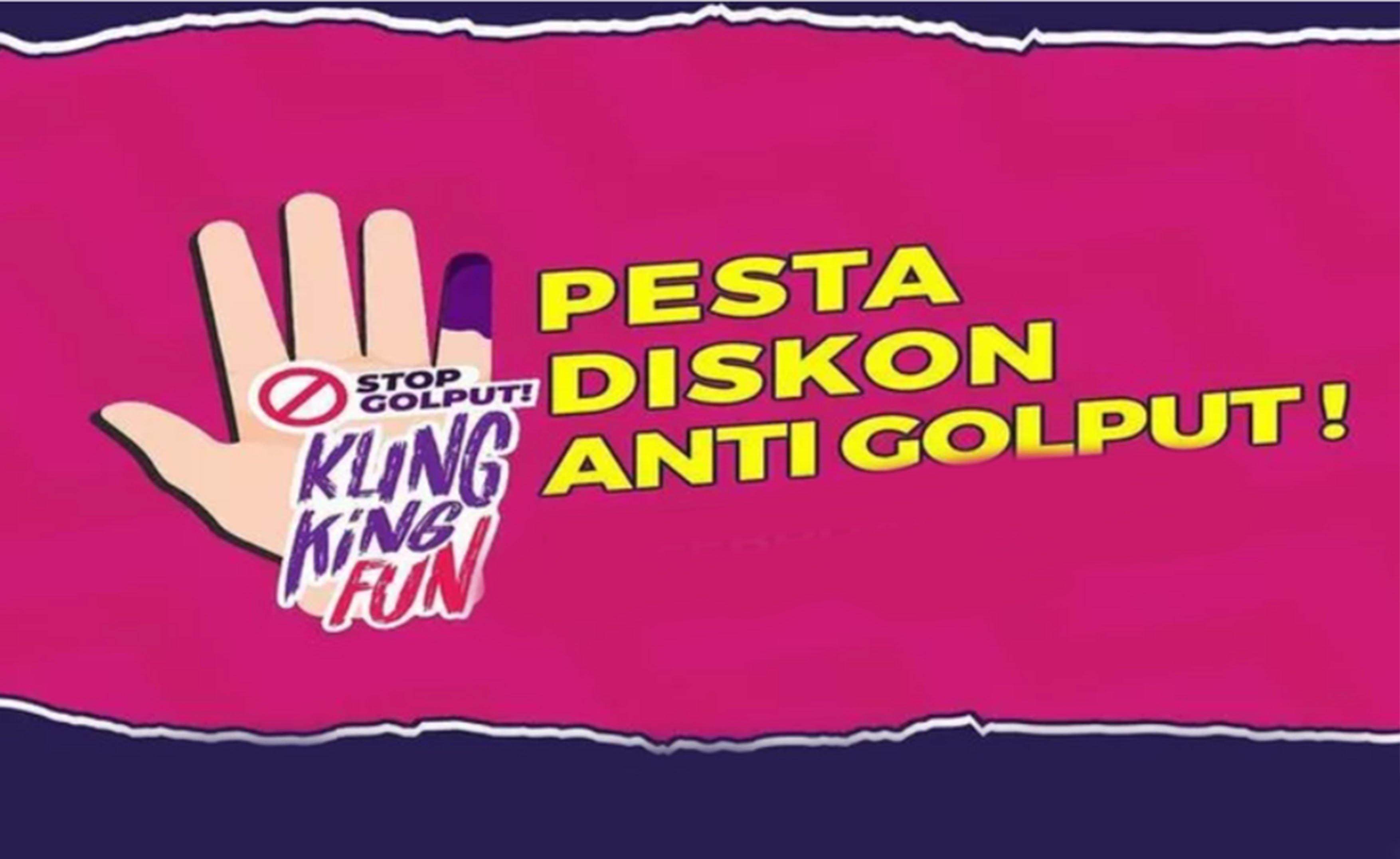Pesta diskon anti golput ini masih berlangsung.
