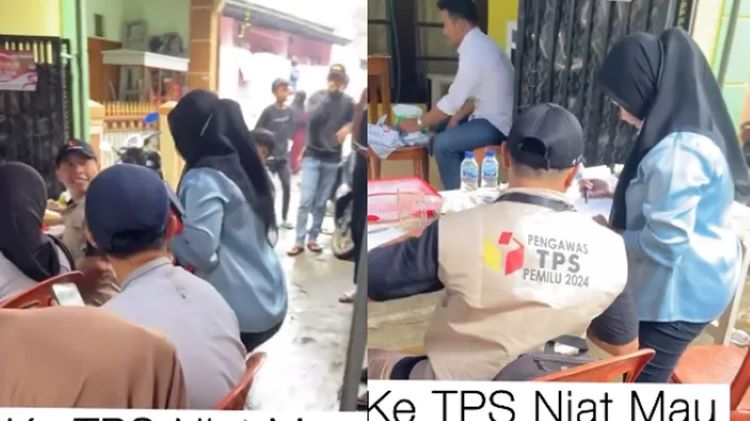 Viral mahasiswi datangi TPS untuk minta tanda tangan dosen di skripsi /Instagram.com/folkshitt/