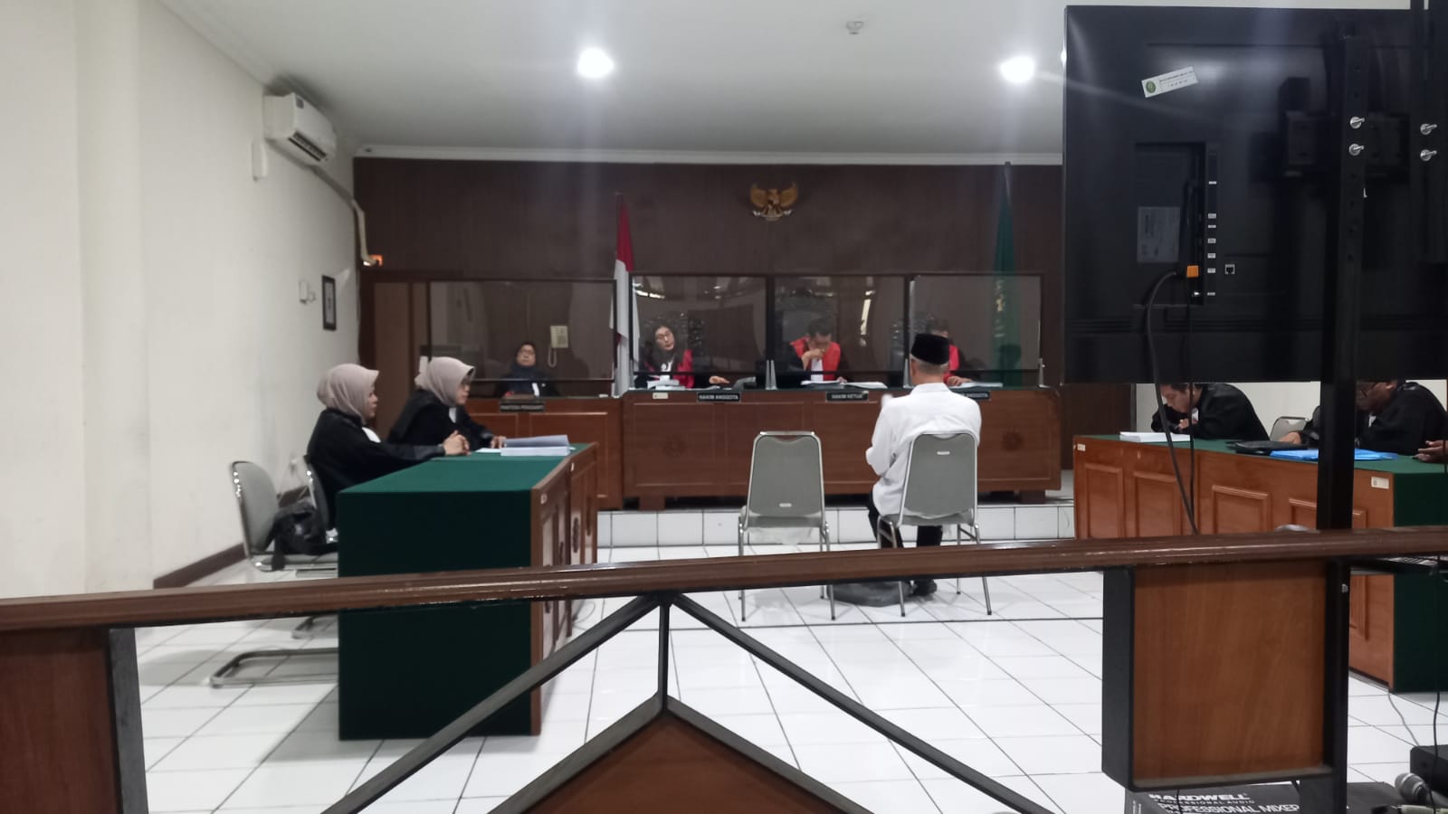 Krido menjalani sidang di Pengadilan Negeri (PN) Jogja, Senin (19/2/2024).