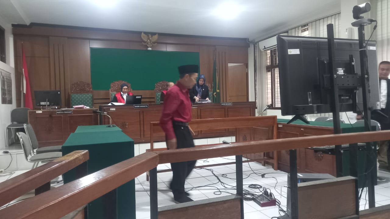Terdakwa Kasidi melakoni sidang lanjutannya di Pengadilan Negeri (PN) Jogja, Senin (19/2/2024).