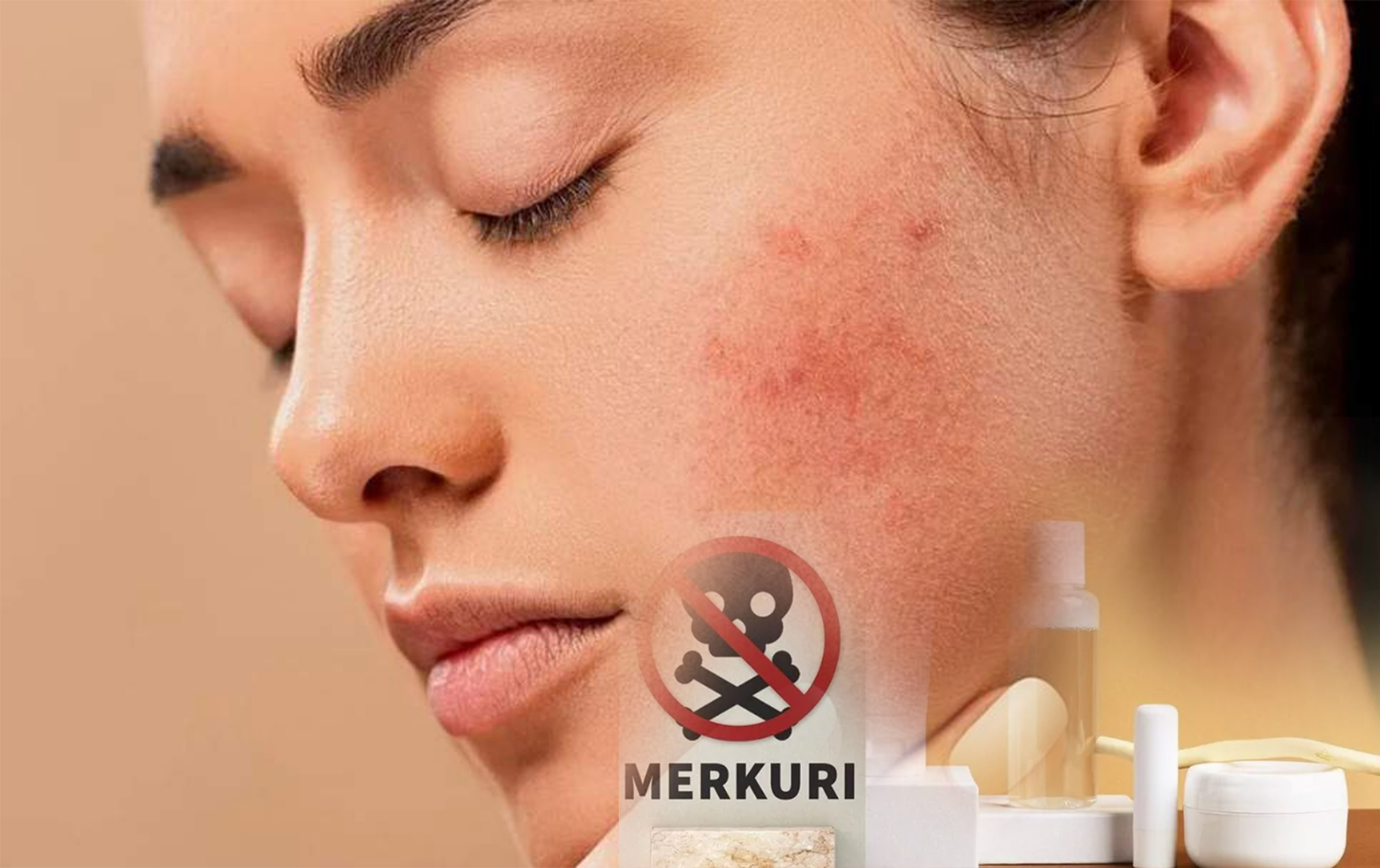 Ilustrasi penggunaan bedak dengan kandungan merkuri berbahaya bagi kulit. Bisa timbulkan kanker?