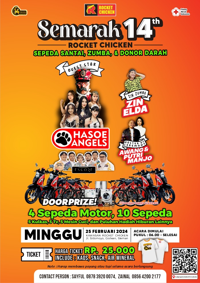 Semarak 14 Tahun Rocket Chicken
