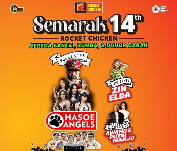 Semarak 14 Tahun Rocket Chicken