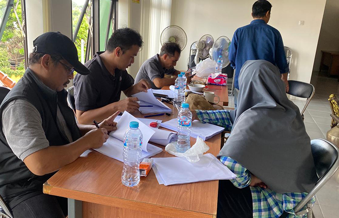 Giat PPK di Kemantren Gondomanan pasca selesainya rekapitulasi tingkat Kemantren. Agung Dwi Prakoso / Radar Jogja.