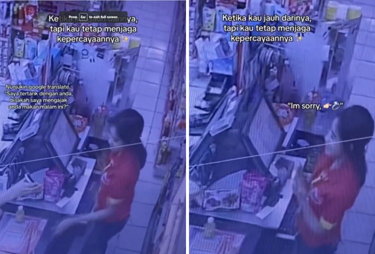 Pria Asing Ajak Kenalan Kasir Minimarket hingga Tunjukkan Cincin. Gambar: Tangkapan Layar X/litlle_secret9