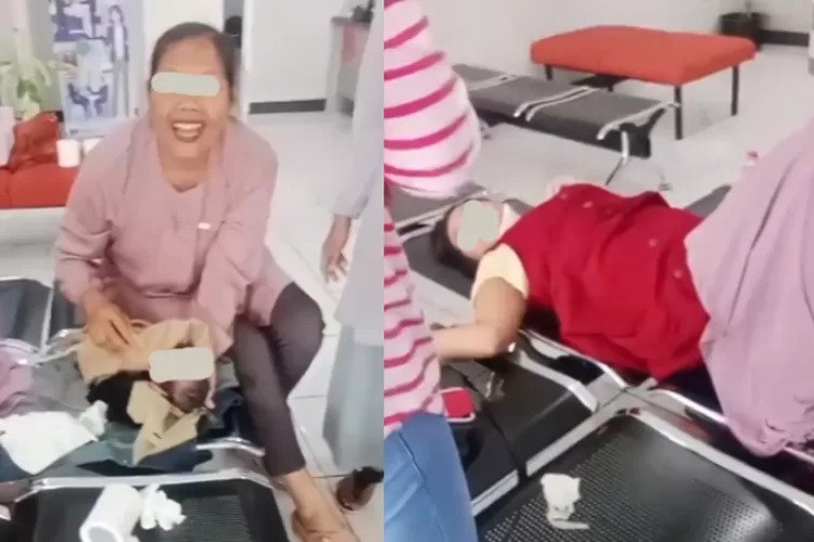 Waduh! Ibu Muda Melahirkan di Bank Saat Sedang Antre. Gambar : Kaskus