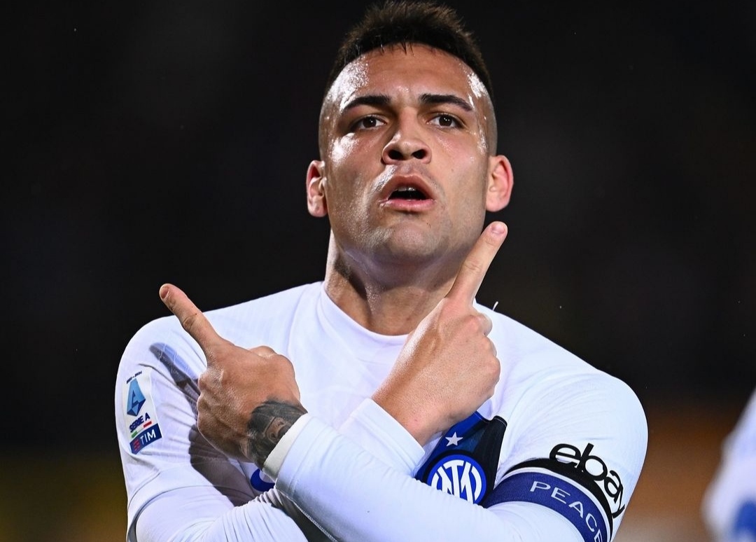 TAJAM: Lautaro Martinez cetak dua gol saat Inter habisi Lecce (ig inter)