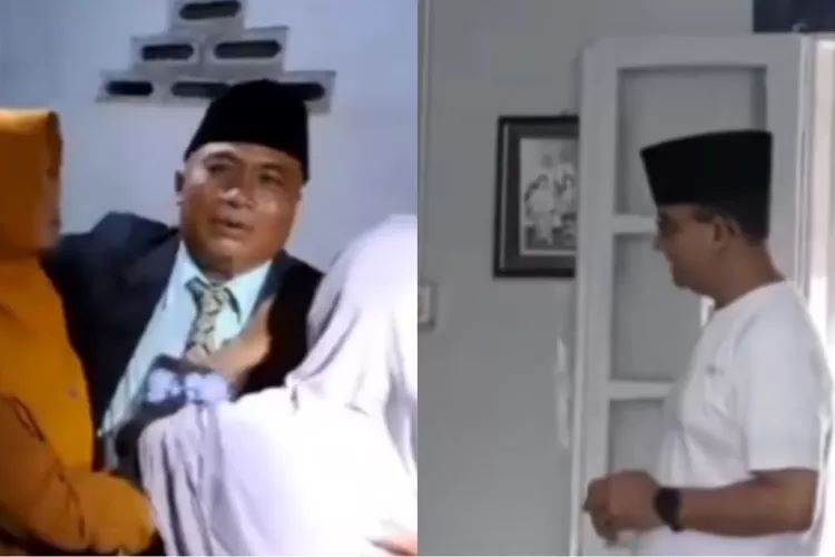 Anies Baswedan yang disamakan netizen dengan seorang caleg gagal. (Kolase TikTok/ @baby.bisma)