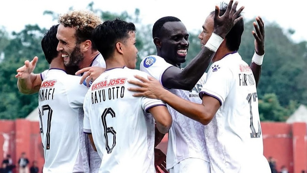 Penggawa Persik Kediri rayakan gol ke gawang Barito Putera (ig persikofficial)