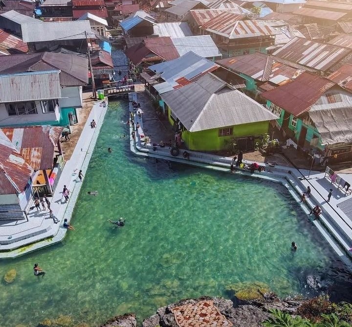 Sungai Asinahu yang terletak di Desa Sawai