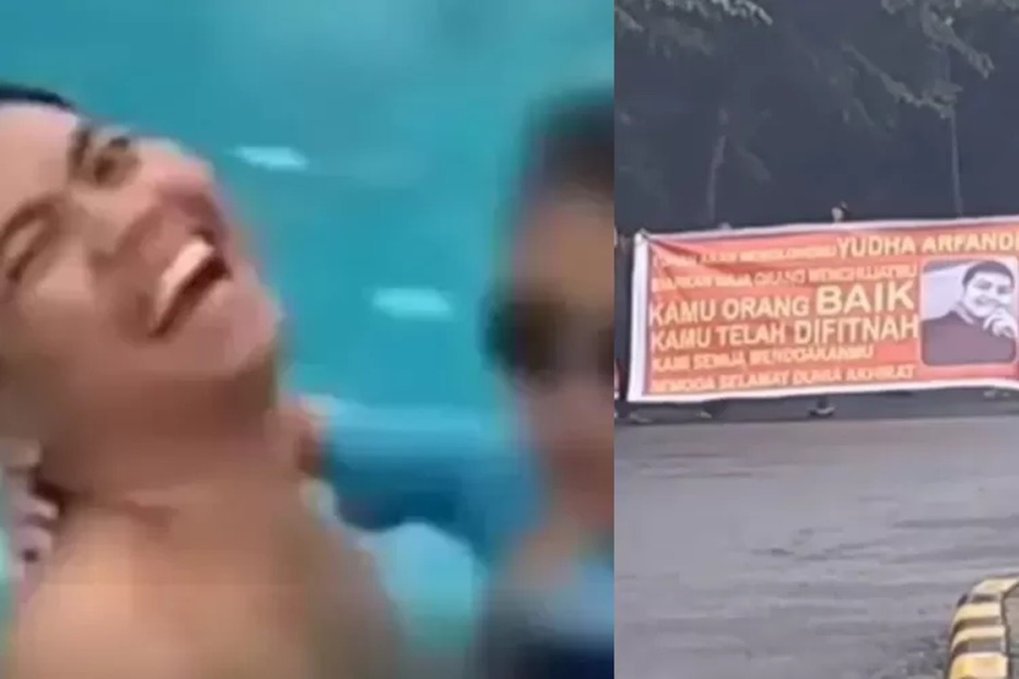 KAMU: Spanduk dukungan Yudha Arfandi.