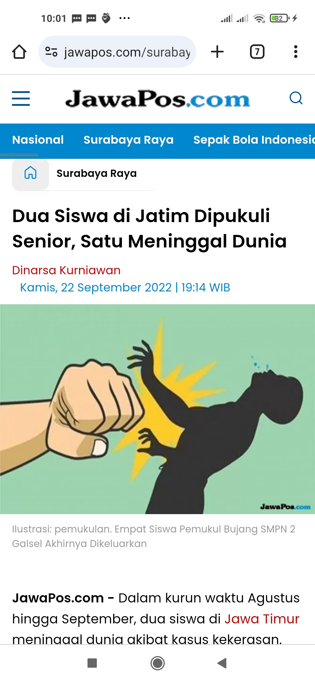 Ilustrasi kekerasan.