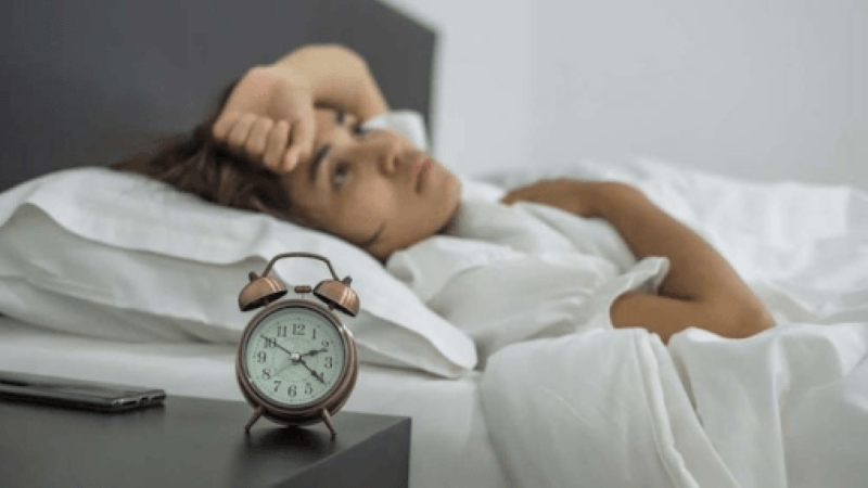 Ilustrasi kesulitan tidur.