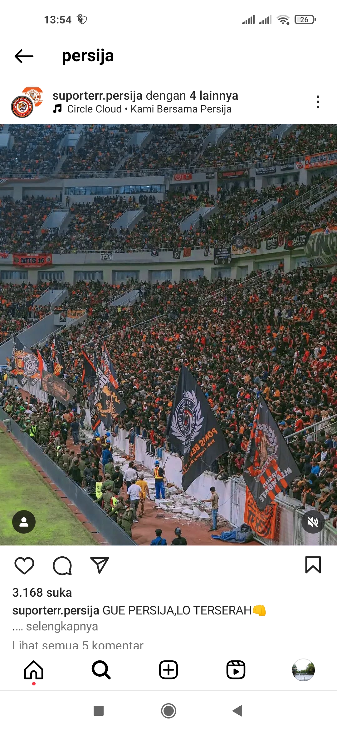 FULL: Suporter Persija Jakarta.