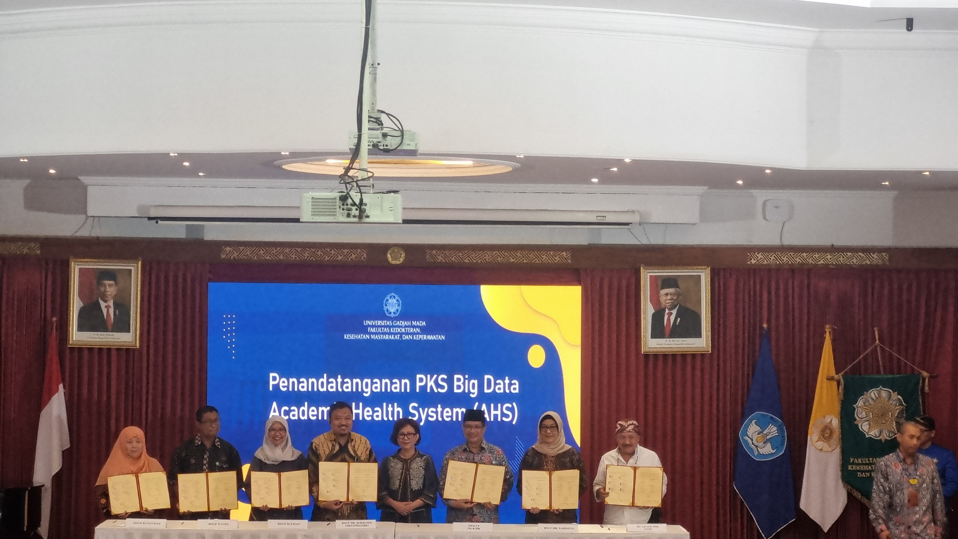 RAPAT  TERBUKA: Suasana rapat senat terbuka dalam gelaran Dies Natalis Ke-78 Fakultas Kedokteran, Kesehatan Masyarakat dan Keperawatan Universitas Gadjah Mada (FK KMK UGM).