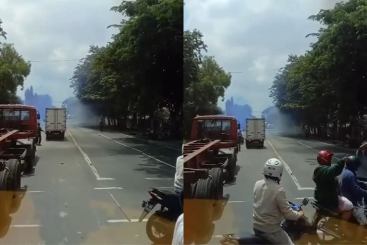 Bom Meledak di Mako Brimob Polda Jatim Surabaya - Satu Mobil dan Kantor Hancur Tapi Netizen Lebih Sibuk Mantau Teroris di Media Sosial! (pict: tangkapan layar IG @ndorobei.official
