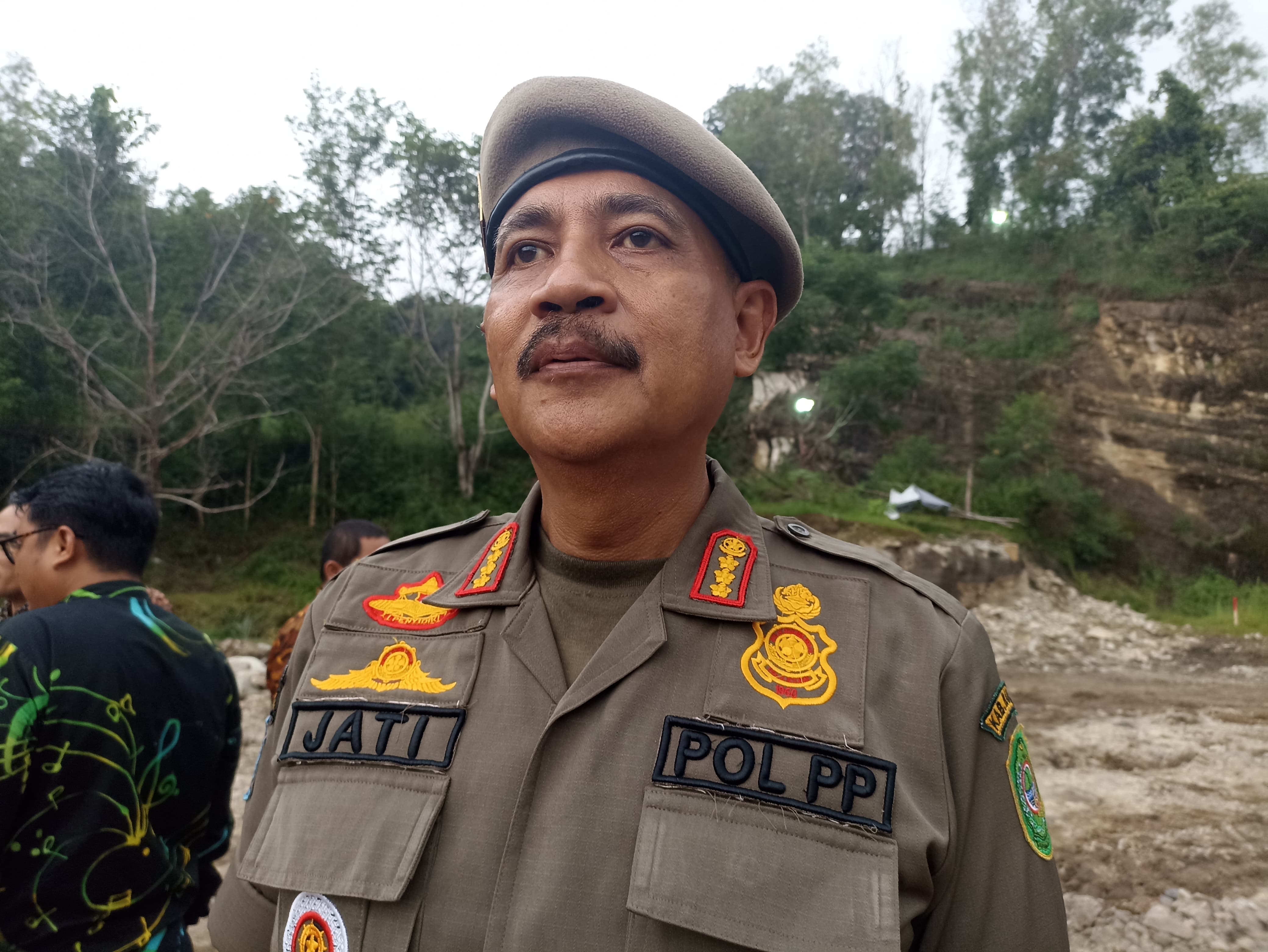 PANTAU: Kepala Satpol PP Bantul Jati Bayubroto.