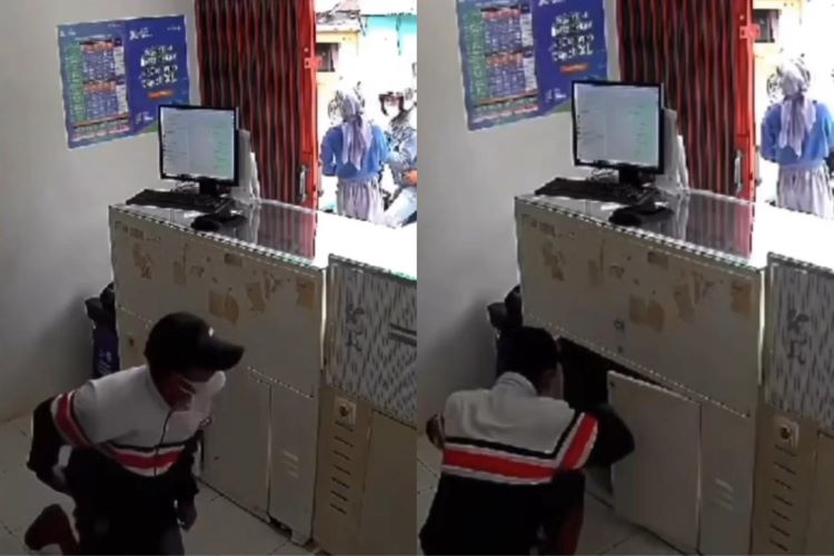 Waspada! Modus Pencurian Berkedok Pura-Pura Lumpuh di Konter Kabel Data, Netizen Bersyukur CCTV Jadi Penyelamat! (Tangkapan Layar IG/@memomedsos)