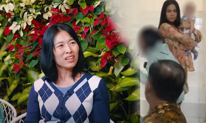 Perempuan asal Korea bernama Amy dan sosok perempuan diduga pelakor yang membawa bayinya berumur 4 bulan.