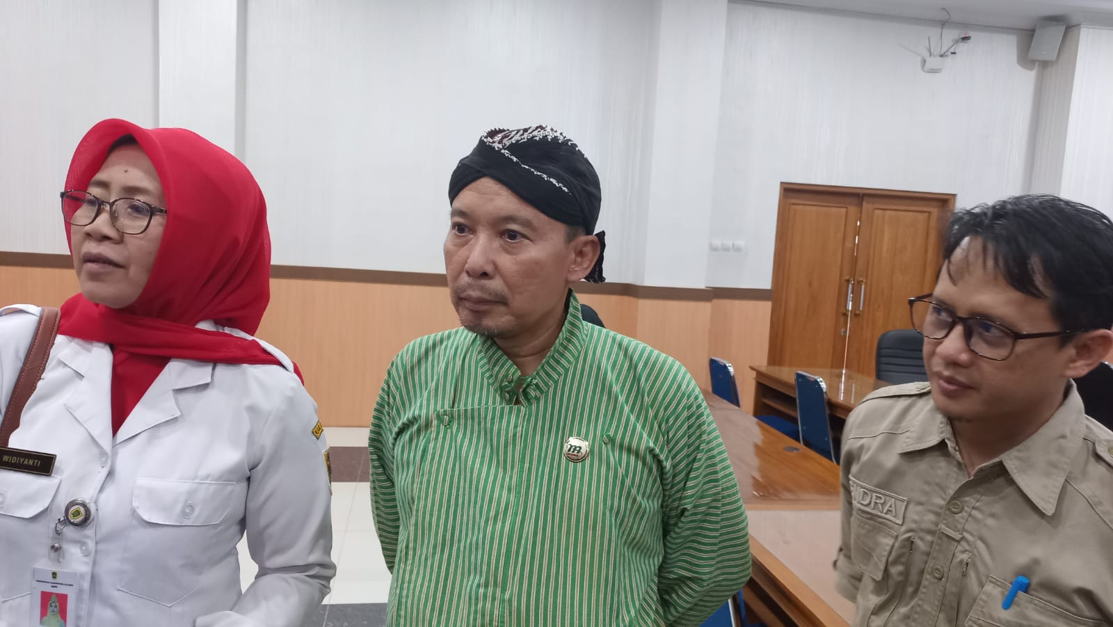 SIGAP: Kepala Dinas Ketahanan Pangan dan Pertanian Kabupaten Klaten Jawa Tengah Widiyanti usai Rapat Koordinasi Penanggulangan Antraks di DIY di Kantor DPKP DIY Rabu sore (13/3).