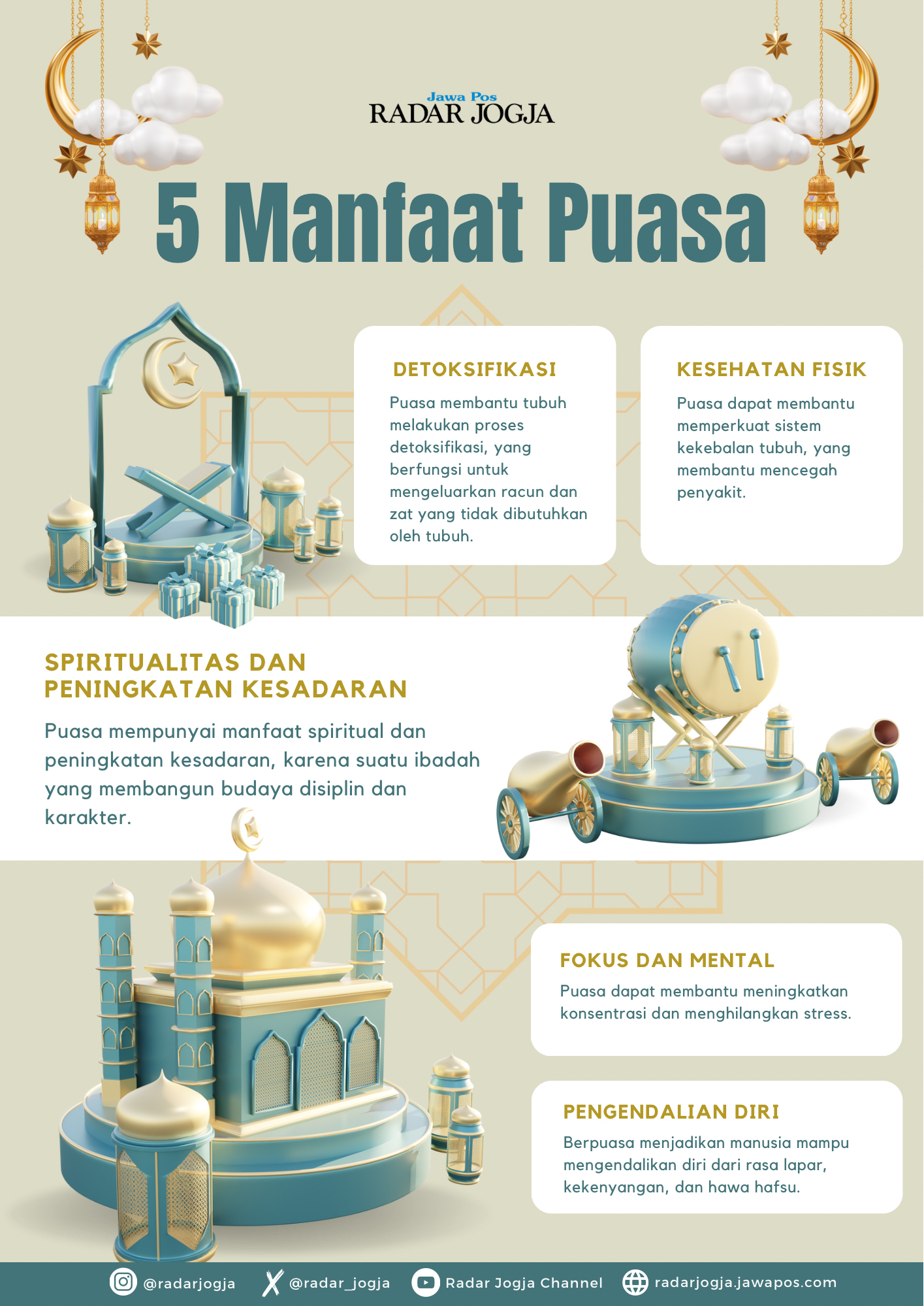 5 Manfaat kita melakukan puasa