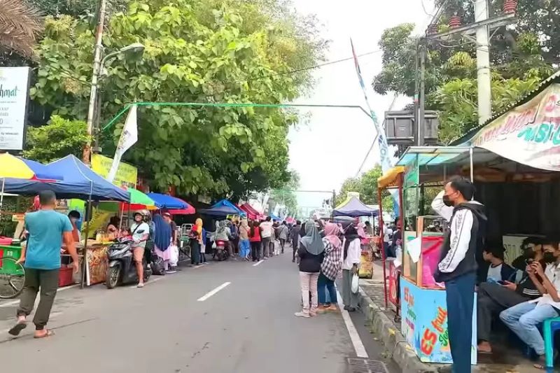 Suasana Kampung Ramadhan Pakualaman, Yogyakarta.