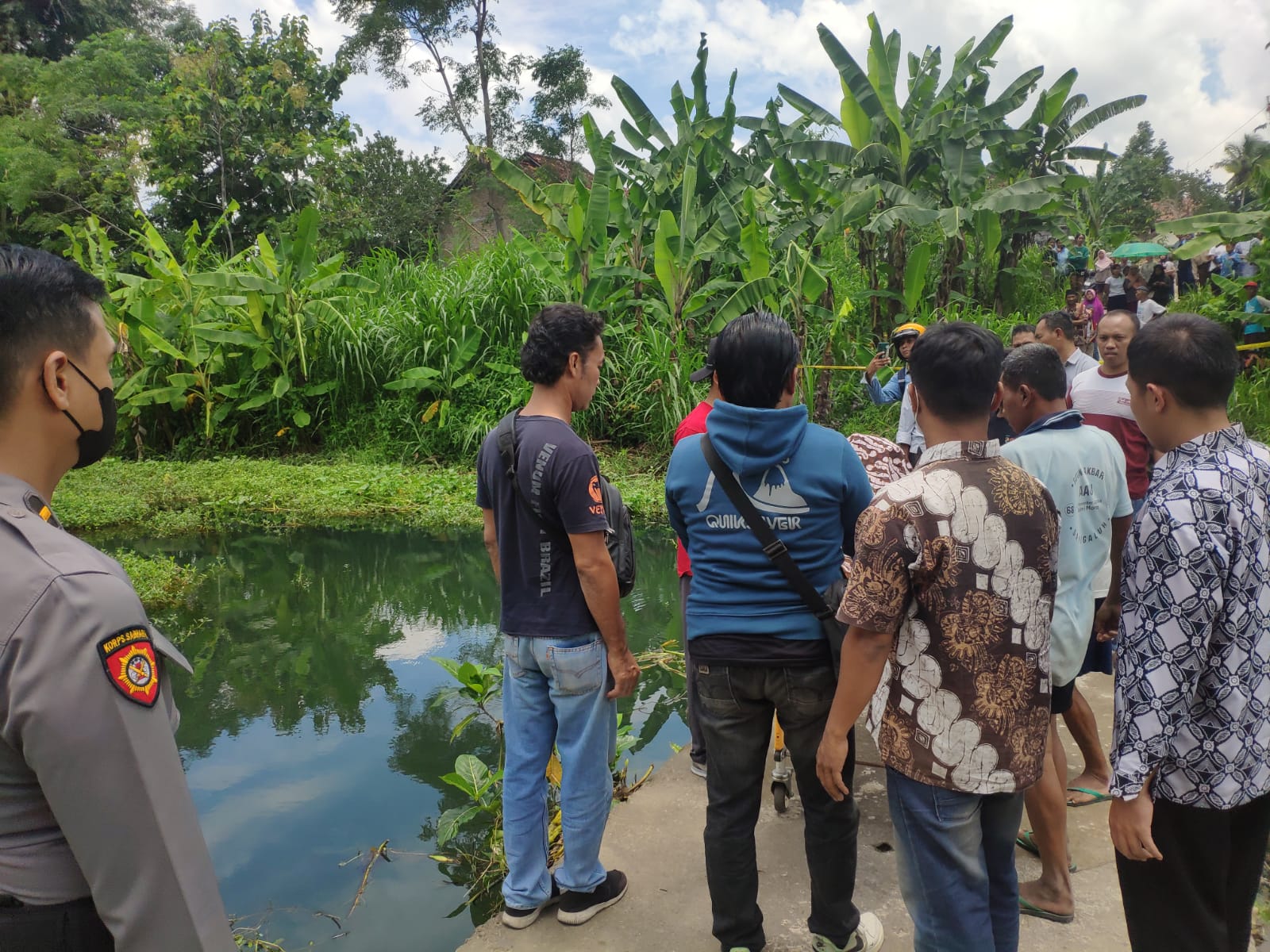Lokasi penemuan jasad suratinem yang tidak pulang ke rumah sejak tadi malam 14 Maret 2024.