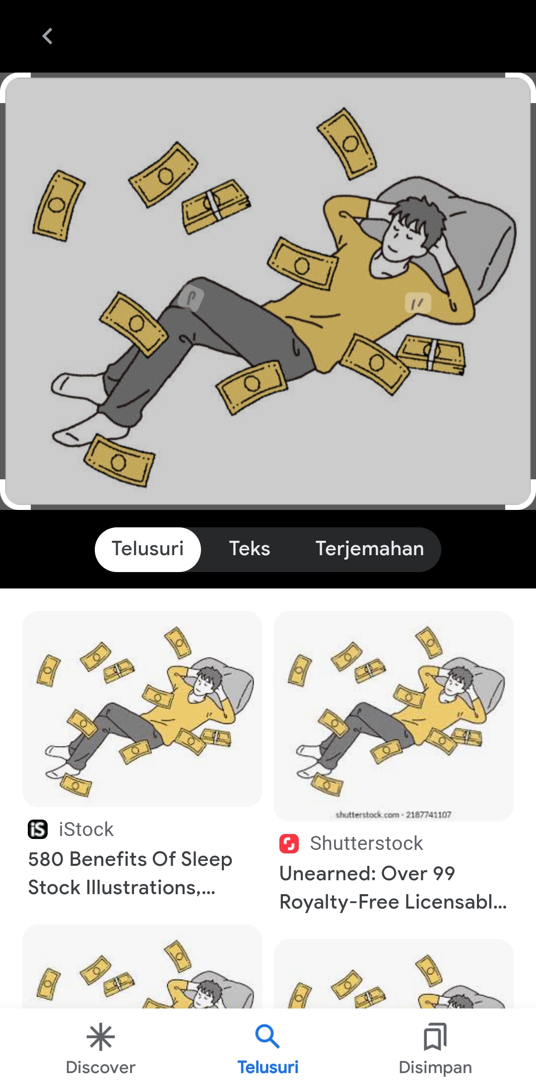 Ilustrasi orang berkepribadian pelit.