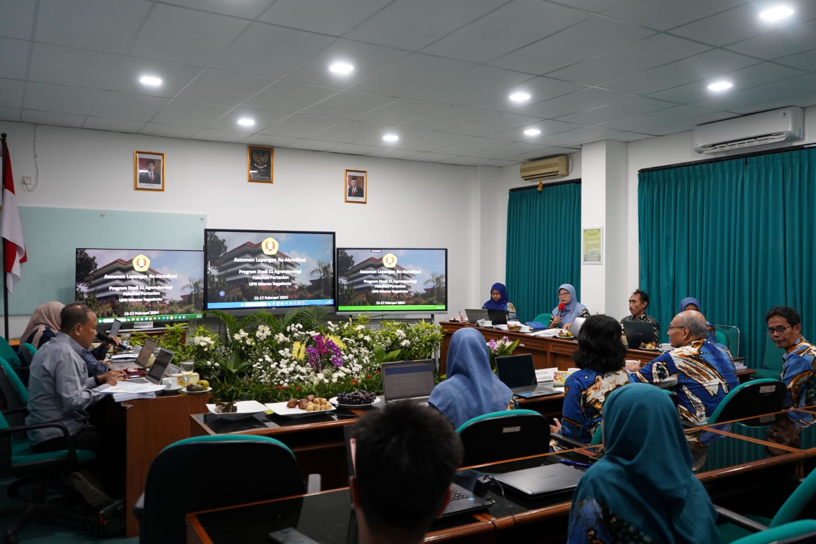 SELAMAT - Proses assessmen lapangan kegiatan akreditasi prodi Agroteknologi belum lama ini