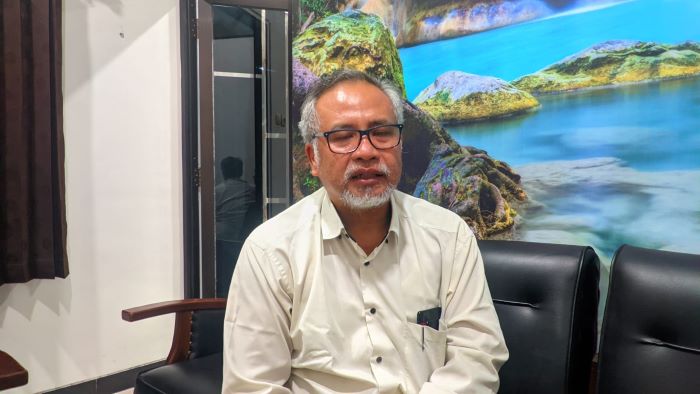 Kepala DLH Kabupaten Gunungkidul Hary Sukmono saat ditemui di kantornya, Rabu (20/3).