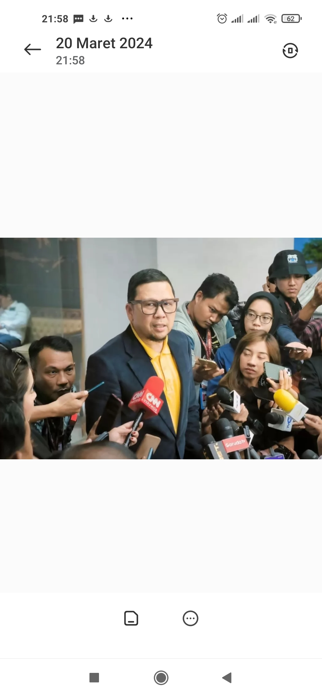 Ahmad Doli Kurnia Ketua Komisi II DPR RI.(Jawa pos)