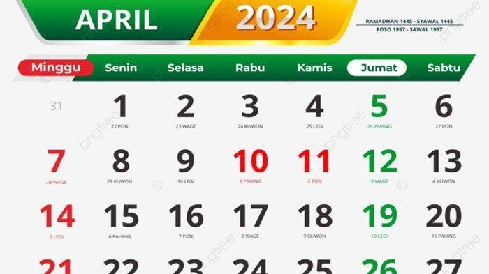 Kalender libur lebaran 2024