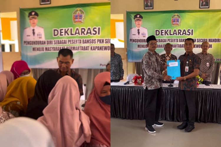 Acara Deklarasi Graduasi Mandiri Patuk Gunungkidul (Tangkapan Layar IG/@merapi_uncover)