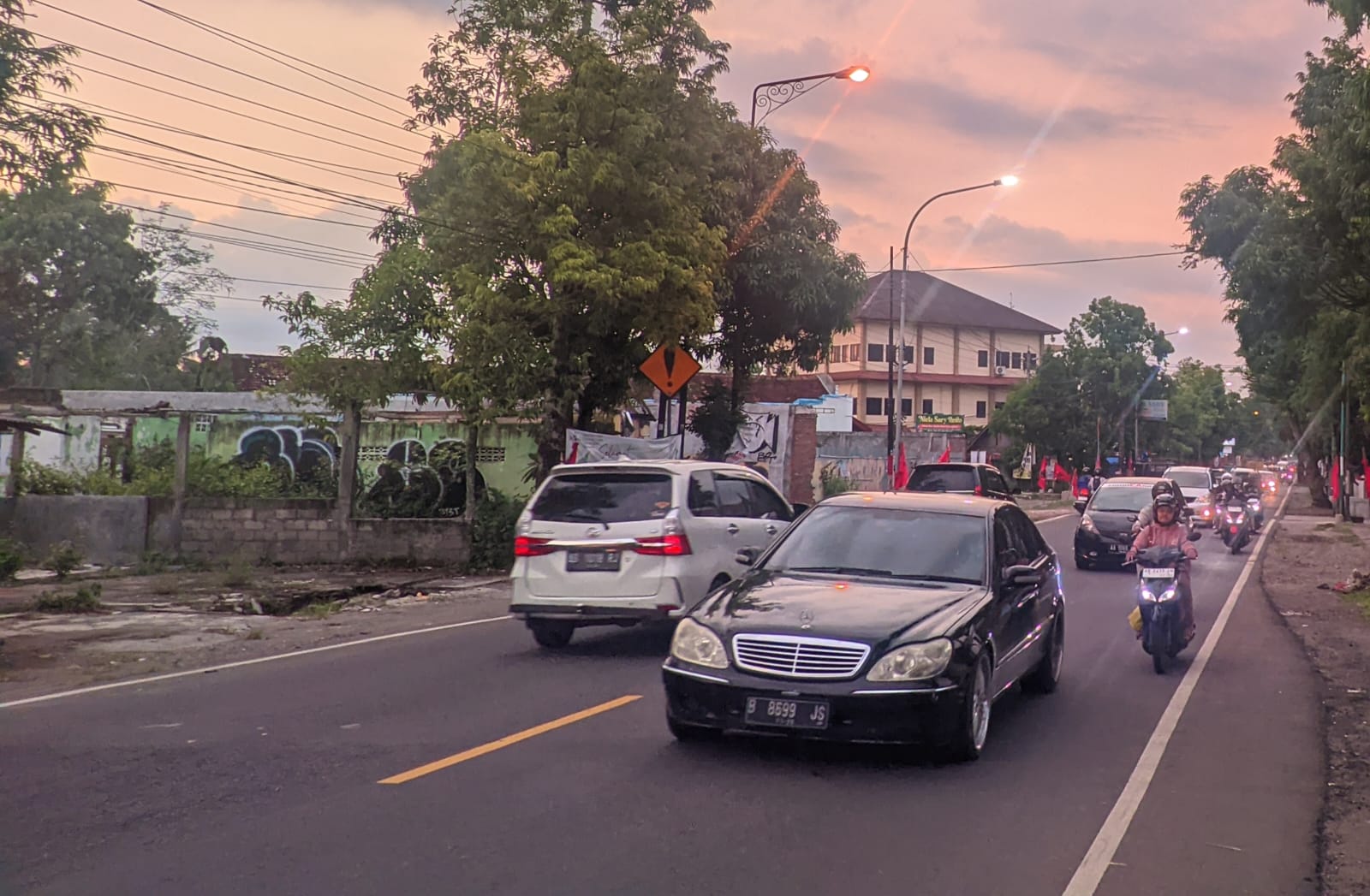 LANCAR: Jalur utama mudik Jalan Jogja-Wonosari, Kabupaten Gunungkidul.