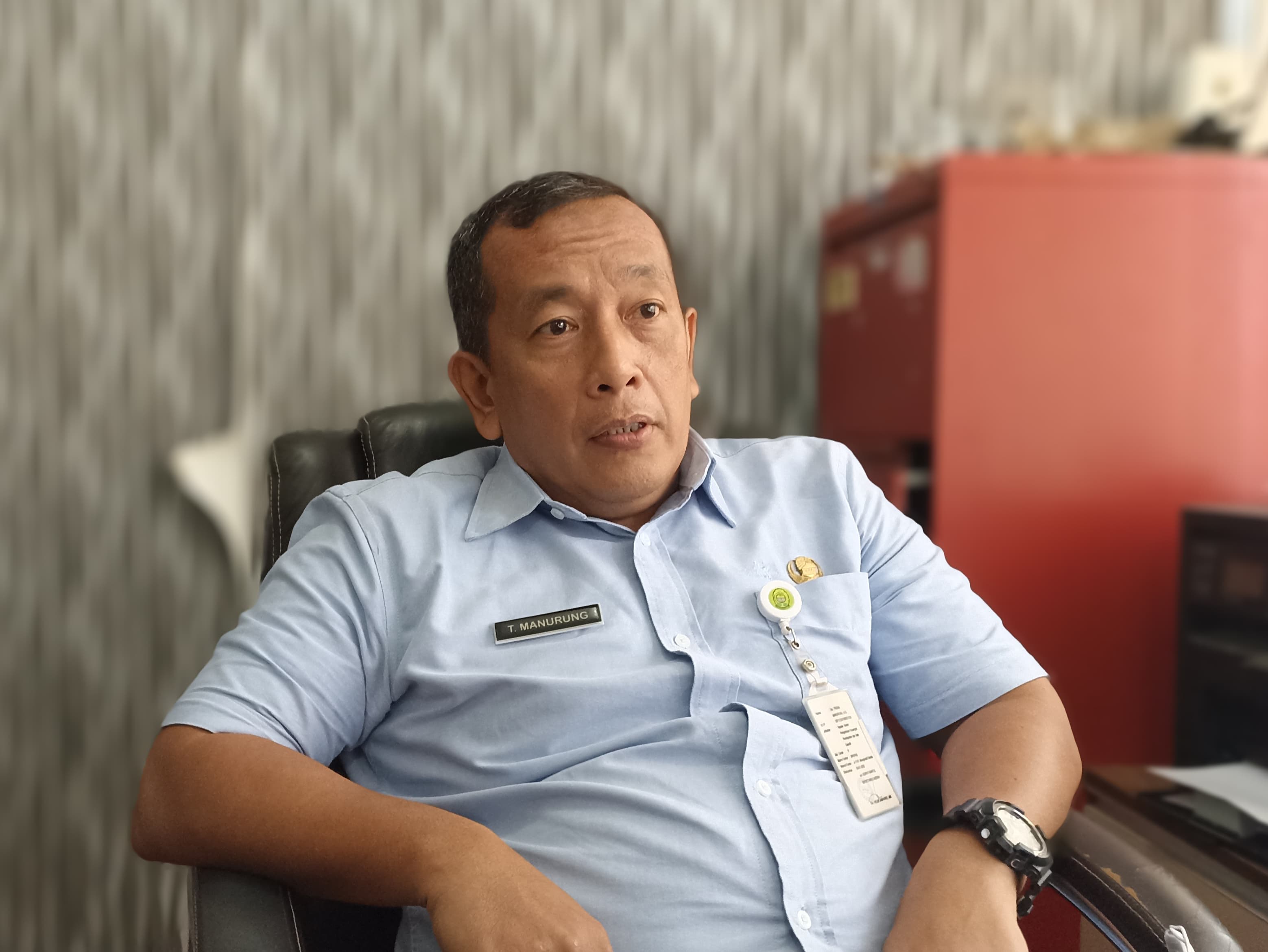 TUGAS: Kepala Badan Pengelolaan Keuangan, Pendapatan dan Aset Daerah (BPKPAD) Bantul Trisna Manurung.
