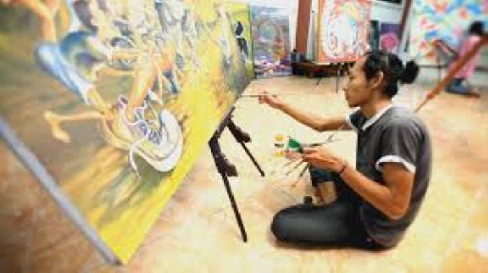salah satu kegiatan pembelajaran di jurusan seni